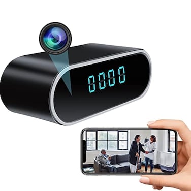 Spy Camera with Clock WiFi Hidden Camera, HD 1080p, Night Vision