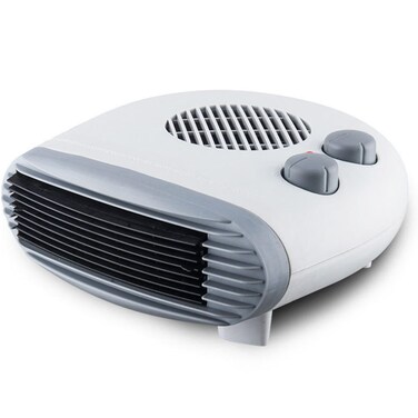 Switch On Happiness Fan Heater 2000W, Portable Electric Heater with Adjustable Thermostat, Dual Heat Modes, Cool Air Option &amp; Overheat Protection, Ideal for Home &amp; Office