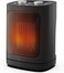 1800W Mini Ceramic Fan Heater -Automatic Oscillation, 2 Heat Settings and Fan Only Mode, Black