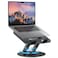 Adjustable Laptop Stand with 360&deg; Rotating Base Portable Ergonomic Laptop Riser for Desk, Fits Laptops up to 15 Inches, Foldable and Easy to Carry, Ideal for Home, Office, and Travel