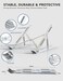 Portable Laptop Stand, Adjustable Tablet Notebook Holder for iPad, MacBook Pro, Laptop Desk Riser Foldable Notebook Cooling Stand for MacBook, Dell, Asus, Lenovo, HP, Surface, Acer, Huawei