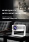 Portable 4K Ultra HD Projector 360&deg; Rotating Design, Smart Android System, Home &amp; Outdoor&nbsp;Use