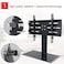 Tabletop TV Stand for 36" - 55" LCD, LED TV - 3 Level Height Adjustable TV Stand Mount with Tempered Glass Base. Max VESA 600x400mm, holds up to 55 lbs