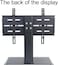 Tabletop TV Stand for 36" - 55" LCD, LED TV - 3 Level Height Adjustable TV Stand Mount with Tempered Glass Base. Max VESA 600x400mm, holds up to 55 lbs