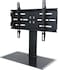 Tabletop TV Stand for 36" - 55" LCD, LED TV - 3 Level Height Adjustable TV Stand Mount with Tempered Glass Base. Max VESA 600x400mm, holds up to 55 lbs