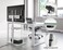 TV Stand, White Floor TV Stand for 32-60 Inch TVs Holds Up to 66 lbs, Tall Conner TV mount with Swivel 70 Degrees and Height Adjustment, Max Vesa 600 x 400 mm