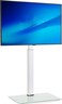 TV Stand, White Floor TV Stand for 32-60 Inch TVs Holds Up to 66 lbs, Tall Conner TV mount with Swivel 70 Degrees and Height Adjustment, Max Vesa 600 x 400 mm