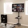 TV Stand Rolling TV Cart for 32-65 Inch, Height Adjustable Floor TV Stand, Lockable Wheels Removable Shelf for LCD LED 4K Flat Curved TV,110 lbs, Max VESA 600x400mm, 180x76x56cm, Black