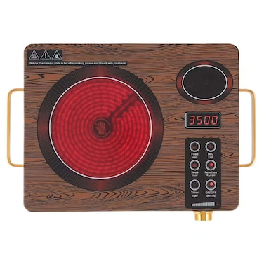 Infrared Ceramic Cooker, Single Burner Electric Stove with Fast Heating, Touch Control &amp; Heat-Resistant Glass Surface for Home &amp; Kitchen Use