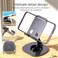 Mobile Phone Stand 360&deg; Rotating Adjustable Holder for Desk, Foldable Metal Phone Mount Compatible with iPhone 16 15 14, Samsung, Huawei &amp; All&nbsp;Smartphones