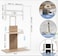Modern Floor TV Stand for 32&ndash;70 Inch TVs &ndash; Height Adjustable with Swivel Mount and Storage Shelf &ndash; Fits Flat and Curved Screens