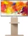 Modern Floor TV Stand for 32&ndash;70 Inch TVs &ndash; Height Adjustable with Swivel Mount and Storage Shelf &ndash; Fits Flat and Curved Screens
