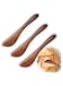 3Pcs Butter Knife Spreader Wooden Essential Tableware Knives Handmade Eco-Friendly Natural Wooden Cheese Knife Butter Knives Essential Tableware Knives for Breakfast for Cutting Butter Cheese