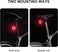 ROCKBROS Bike Tail Light Rear Bike Light Rechargeable Bike Rear Light Waterproof Bike Taillight   USB Rechargeable,5 Light Modes, IPX5 Waterproof,Safety Cycling Back Light for Night Riding,Long runtime,Easy installation