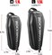 ROCKBROS EVA Water and Shock Resistant Bicycle Bag for Bike Accessories Black, Unisex, Black, Large-1.5L