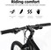 ROCKBROS Bike Handlebar Grips Double Lock-on Bicycle Handle Bar Grips Non-Slip Rubber Hand Grip for Road Urban Foldable Bike MTB BMX Scooter Black