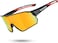 ROCKBROS Polarized Sunglasses for Men Women UV Protection Cycling Sunglasses (Black Red), One Size