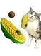 mergeko Catnip Toys Balls That Stick on Wall,Cat Toy Ball, Catnip Wall Balls for Cats Lick,Cat Face Scratchers, Cat self Groomer for Indoor Cats, Cat Corner Brush Wall (Yellow)
