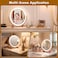 Round Professional LED Makeup Mirror Touch-sensitive dimming, 360&deg; rotation, memory function, and a stable metal base Bedrooms, Bathrooms, and dressing tables