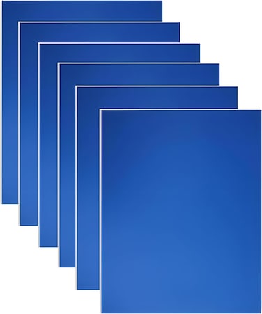 A4 Blue Double Sided Foam Board (21 x 29.7 cm) &ndash; 6 Pack   5mm Thick Polystyrene Sheets for Model Making, Photo Mounting, Presentations, Arts &amp; Crafts, School &amp; Office