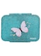 Essen Tritan Bento Lunch Box for Kids Girls - Teal Glitter Butterfly