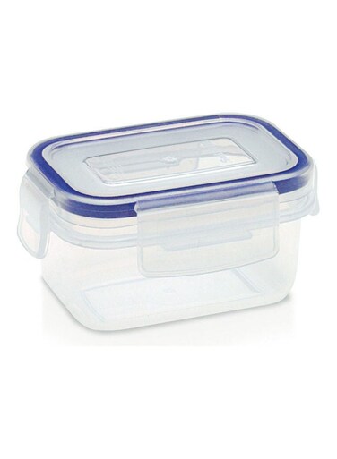 Rectangular Food Saver Blue/Clear 180ml