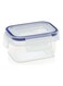 Rectangular Food Saver Blue/Clear 180ml