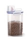 Airtight Pet Food Storage Container, Small Dog Food Container with Measuring Cup, Cat Food Container with Pour Spout, 2 Snap Clips Food Dispenser for Regular Food, Dogs, Cats, Birds