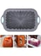 Azonee Silicone Almond Cake Loaf Pan, Classic/Elegant Silicone Bread Baking Molds, Nonstick, Metal Reinforced Frame, Black