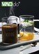 2 Pack Glass Cup Sets with Handle Thickened Borosilicate Glass Cold and Heat Resistant Coffee Cup For Juice Milk and Coffee Microwave Dishwasher Safe Glass Water Cup