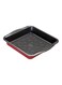 New Disney Bake with Mickey Mouse Square Cake Tins for Baking - Non Stick 9 Inch Cake Tin, Carbon Steel Bakeware, Red &amp; Black