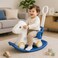 Baby Rocking Horse Ride On Toy for Kids with Handle and Backrest - Blue