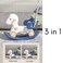 Baby Rocking Horse Ride On Toy for Kids with Handle and Backrest - Blue
