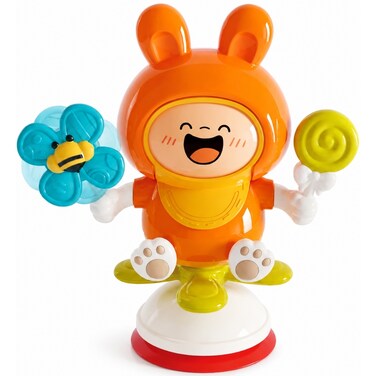 Goodway - Rabbit Spinning Suction Cup Baby Activity Toy - Orange