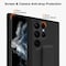 Samsung Galaxy S25 Ultra Case Cover Magnetic Car Mount Kickstand &amp; Holder, Premium Silicone Vertical &amp; Horizontal Hand Strap and Grip with Multi Stand Case for Samsung Galaxy S25 Ultra 5G Black