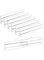 Tazweeq 6 Pack Drawer Divider Organizer, Adjustable Expandable Plastic Dividers, Drawer Dividers for Dresser Organizer, Bedroom Clothing, Office Storage, Clear