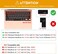 US Layout English language Silicone Keyboard Cover Skin For MacBook Air 13" 2020 With Touch ID Model:- A2179/A2337 M1 Chip, Keyboard Accessories" Sky Blue