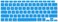 US Layout English language Silicone Keyboard Cover Skin For MacBook Air 13" 2020 With Touch ID Model:- A2179/A2337 M1 Chip, Keyboard Accessories" Sky Blue