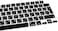 EU/UK Layout Russian Language Silicone Keyboard Cover Compatible with MacBook New Air 13.6" &amp; 15.3" M3/M2 &amp; MacBook New Pro 14.2" &amp; 16.2" M4/M3/M2/M1 Release 2024/2023/2022/2021" Black