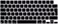 EU/UK Layout French (AZERTY) Language Silicone Keyboard Cover Compatible with MacBook New Air 13.6" &amp; 15.3" M3/M2 &amp; MacBook New Pro 14.2" &amp; 16.2" M4/M3/M2/M1 Release 2024/2023/2022/2021" Black