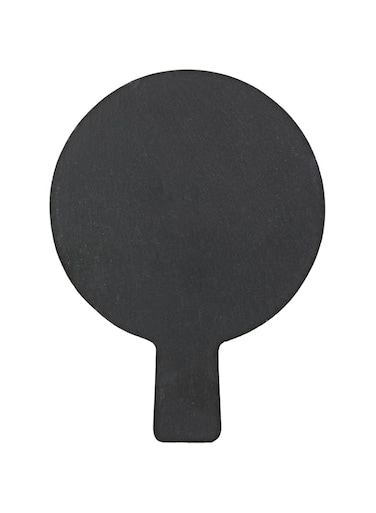 Raj Slate Paddle Board Round, 19 X 14 Cm , Silver, Sl0018 , 1 Pc
