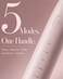 MySmile DY156 Electric Toothbrush for Adults, Rechargeable Sonic Battery Toothbrush Portable with 3 Brush Heads, 2 Mins 5 Modes Smart Timer, 45000VPM, One Charge for 60 Days (Pink, M)