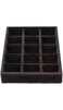 Daiso Jewelry Tray with Compartments - Black