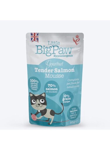 Little Big Paw Cat Gourmet Atlantic Salmon Mousse 85G Pouch