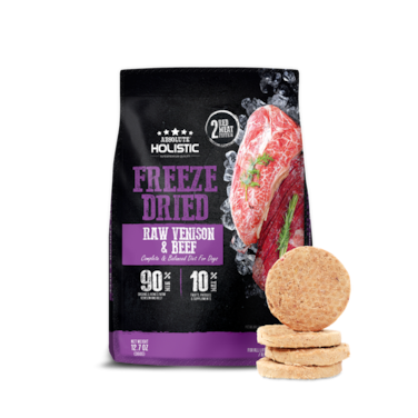 Absolute Holistic Freeze Dried Raw Venison &amp; Beef Patty Dry Dog Food - 360G
