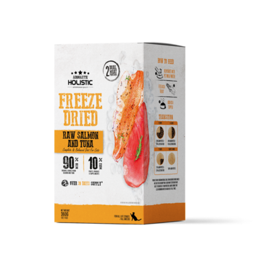 Absolute Holistic Freeze Dried Raw Salmon &amp; Tuna Patty Dry Cat Food - 360G
