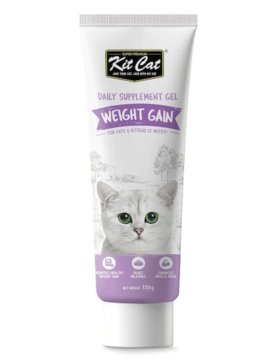 Kit Cat Daily Nutritional Supplement Gel For Cats &amp; Kittens- Weight Gain (120g)