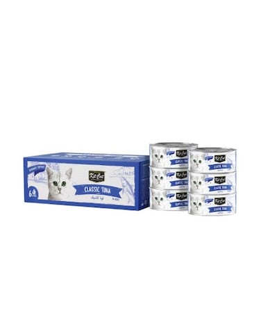 Kit Cat Deboned Classic Tuna Wet Cat Food Toppers 6x50g