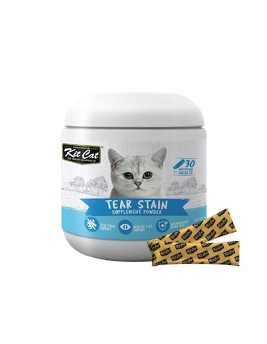 Kit Cat Tear Stain Supplement Powder 150g (5g x 30 Sachets) &ndash; Reduces Tear Stains &amp; Supports Eye Health