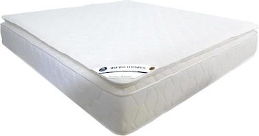 INFINI HOMES Premium Visco White Memory Foam Mattress with Pillowtop (200W X 200L X 30H)